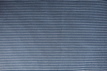 Fabric with blue and white horizontal stripes