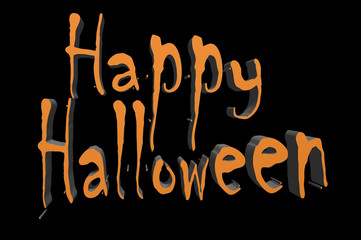 Happy Halloween Black Background