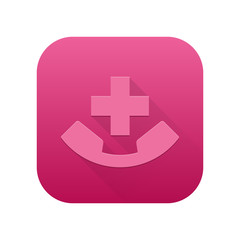 Obraz premium Matte Long Shadow App-Icon