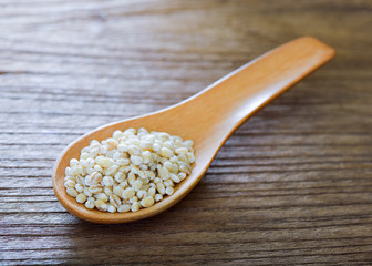 Barley in wood Spoon