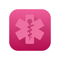 Obraz premium Matte Long Shadow App-Icon