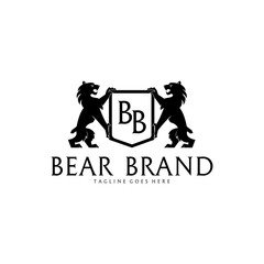 Bear Brand. Luxury Bear Logotype