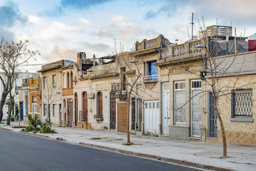 Obraz premium Typical Neighorhood Urban Scene, Montevideo, Uruguay
