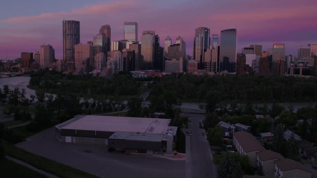Aerial Canada Calgary June 2017 Sunrise 4K Inspire 2 ProRes