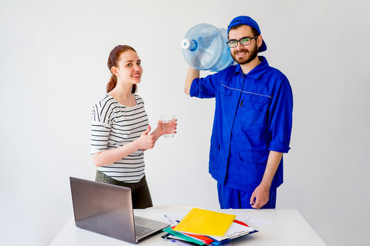 Water delivery into office
