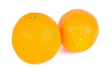 Orange on a white background
