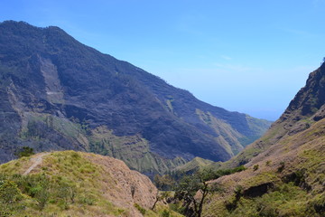 Rinjani vulcano landscape