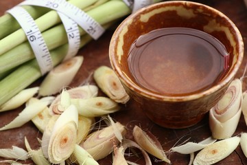 lemon grass tea with fresh