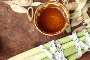 lemon grass tea with fresh