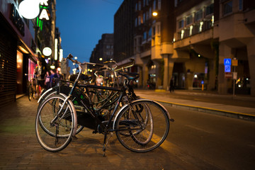 Fototapeta na wymiar Biciclette Amsterdam