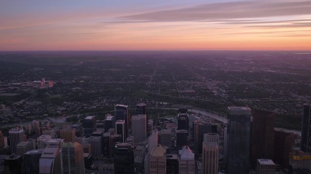 Aerial Canada Calgary June 2017 Sunrise 4K Inspire 2 ProRes