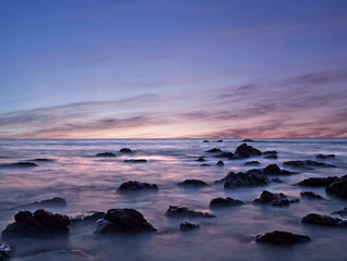 Fototapeta na wymiar Beautiful sunset over the sea abstract background