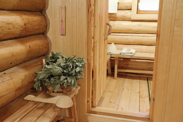 The interior of the Russian bath.