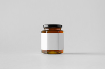 Honey Jar Mock-Up - Blank Label