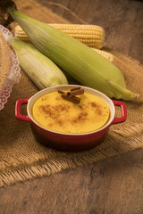 Typical Brazilian junina party sweets - canjica / curau