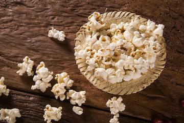 popcorns on a table. Brazilian Festa junina party.