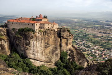 Fototapeta na wymiar Monastery landscape Meteora Greece