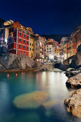 Riomaggiore waterfront night