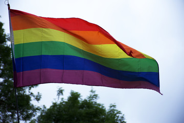 Rainbow flag.