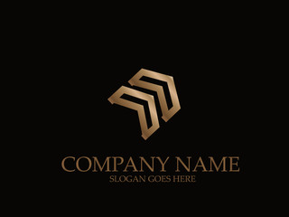 Abstract logo arrow vector design.