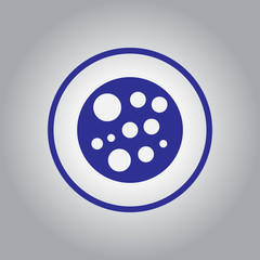 sushi roll piece, japanese food. Sushi roll with rice, vector icon