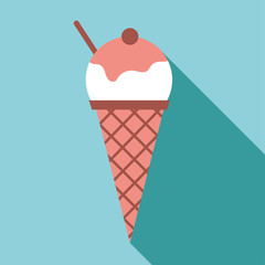 Ice cream simple vector icon