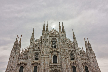 Fototapeta premium Milano, the facade of the cathedral