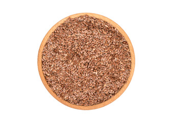 Flax seeds in bowl