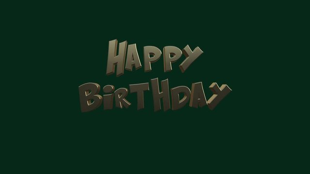 happy birthday animation html code with name