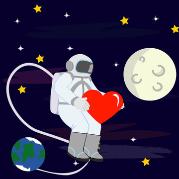 I Love You To The Moon And Back With Astronaut