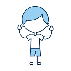 cute boy character icon vector illustration design