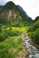 Fototapeta na wymiar Scenic Valmaglia in Tessin, Switzerland