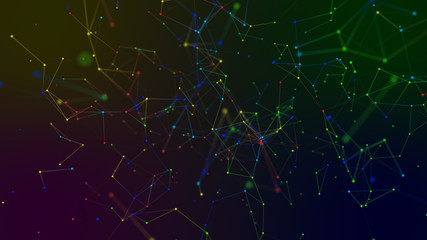 colored geometry abstract background