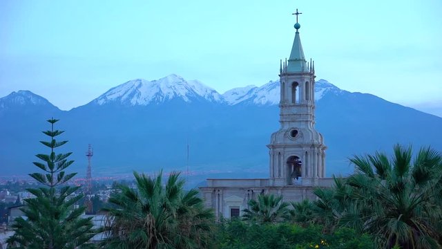 Arequipa City Sunrise Peru