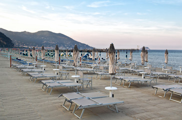 ligurian beach landscape