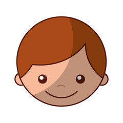 cute boy character icon vector illustration design