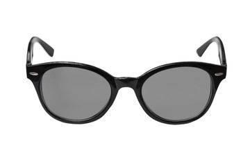 Black Eye Glasses Isolated on White