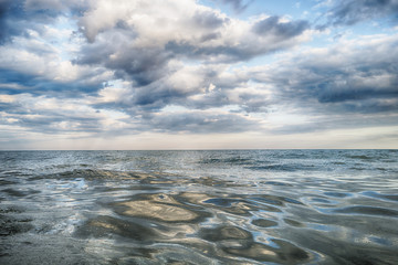 Clouds and sea