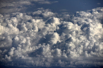 White clouds in sky