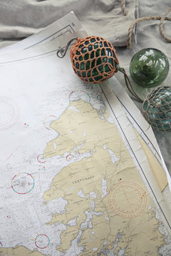 Sea Chart and floating balls