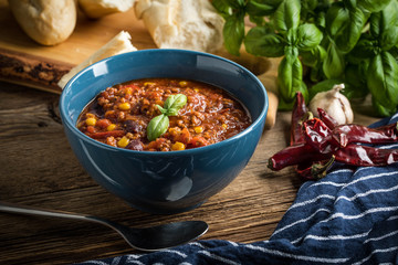 Mexican chili con carne.