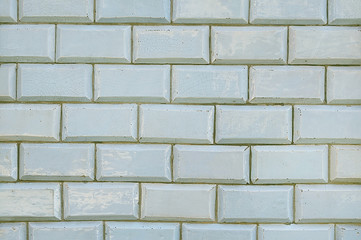 Old blue tile brick wall background texture