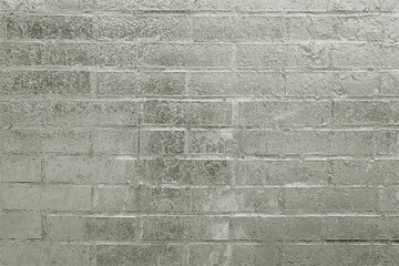 Old grey painted brick wall background texture