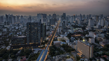 Fototapeta premium Sukhumvit district in Bangkok