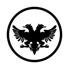 Symbol of Albania icon - vector iconic design