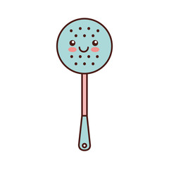 fried spoon kawaii character vector illustration design