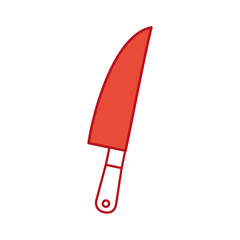 kitchen knife cutlery icon vector illustration design