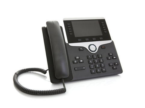 Modern Business Office IP Telephone on a white background