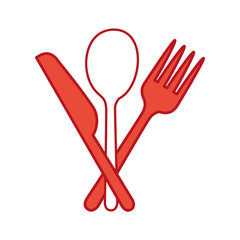 set kitchen cutlery icon vector illustration design