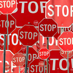 Stop Sign Collage